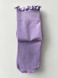 Lavender Ruffle Yoga Socks