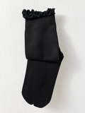 Black Ruffle Yoga Socks