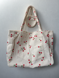 Cherry Tote & Matching Pouch
